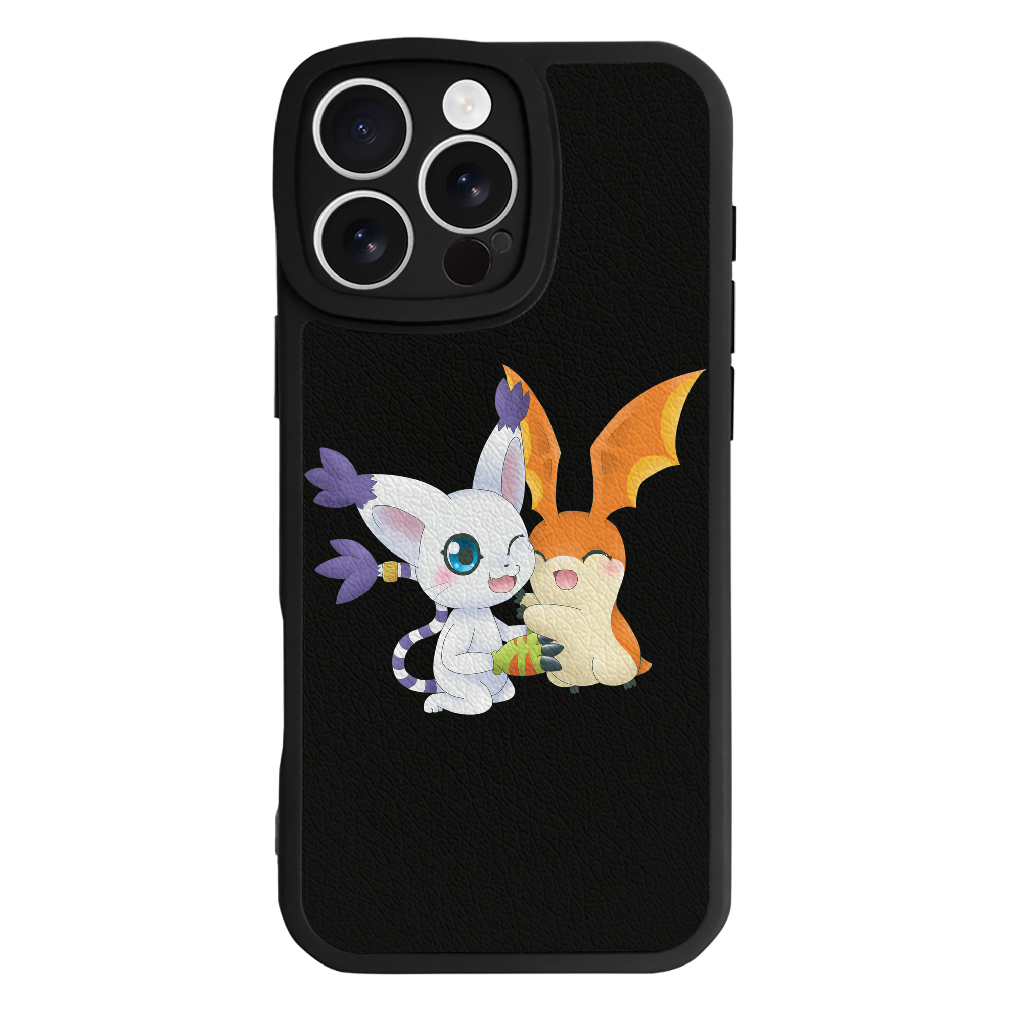（画像用） Digimon デジタルモンスター/デジモン 【iPhone 16シリーズ対応】シリコンスマホケース（レザー調） 材質：シリコン